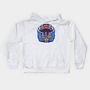 Blue Multi Logo Kids Hoodie